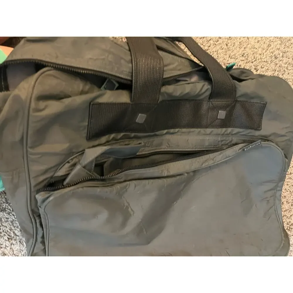 Habitat Worn Wear Sturdy Briefcase Bag with Strap Black With Pocket In The Front